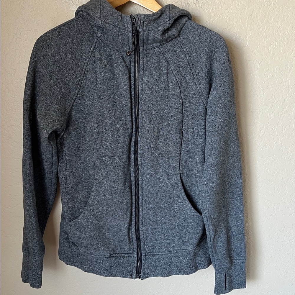 Lululemon full zip scuba hoodie heathered grey - Picture 2 of 12